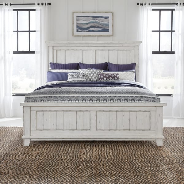 tobacco bed River Place Riverstone White & Tobacco Panel Bed - Bed Bath & Beyond