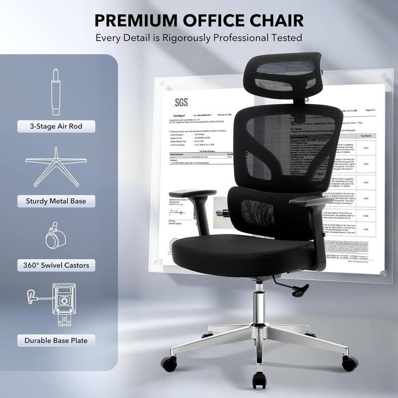 Ergonomic Office High-Back Computer Gaming Chair for Home, Office