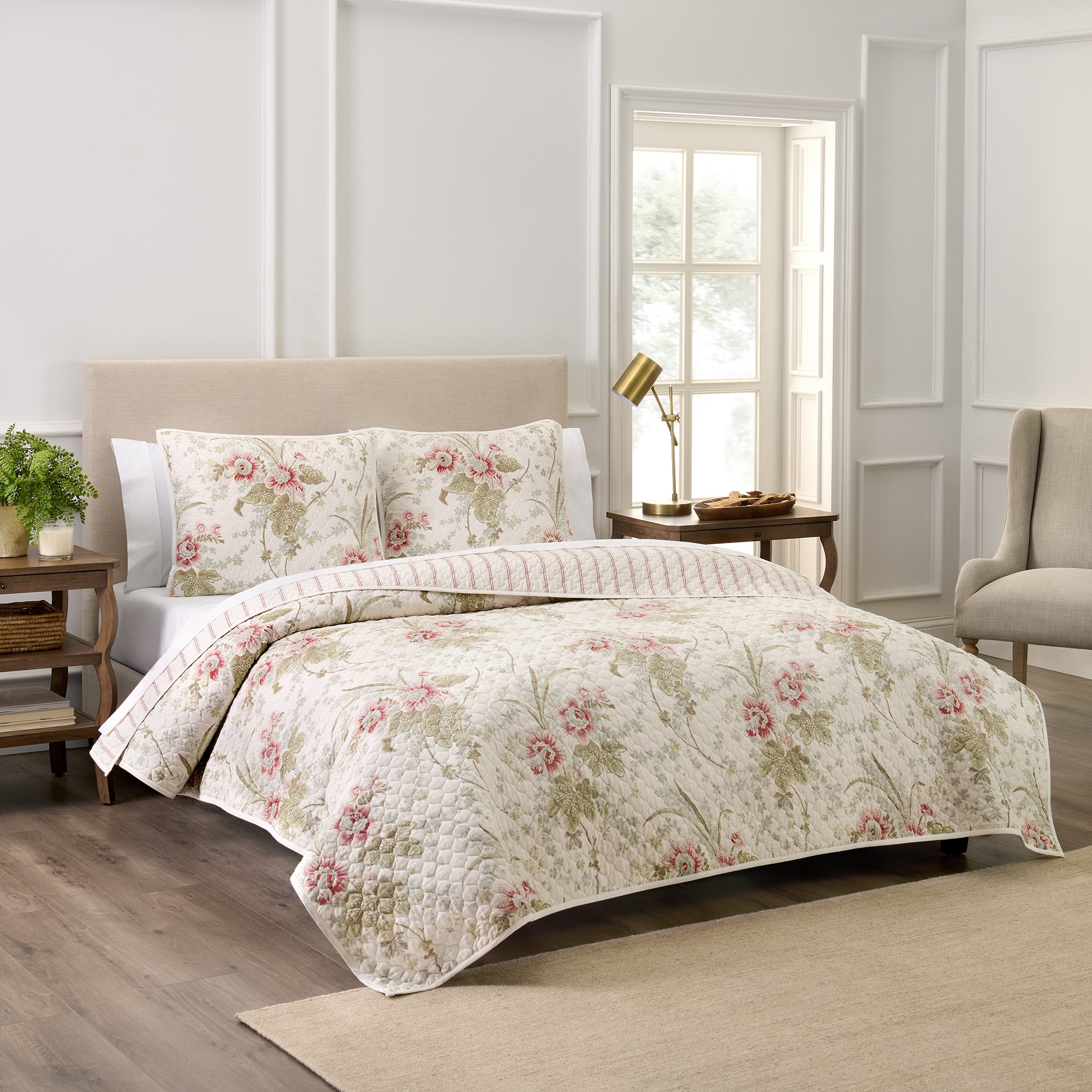 Waverly 100% Cotton Quilt Set
