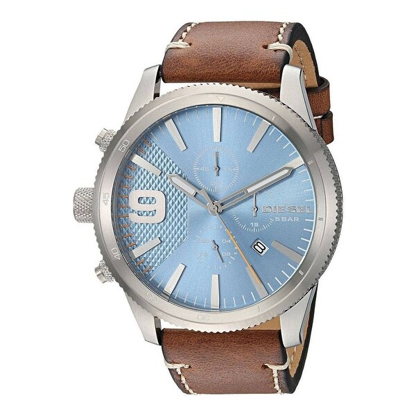 Diesel Men's DZ4443 Rasp Stainless Steel Brown Leather Watch - 1 Size. Opens flyout.