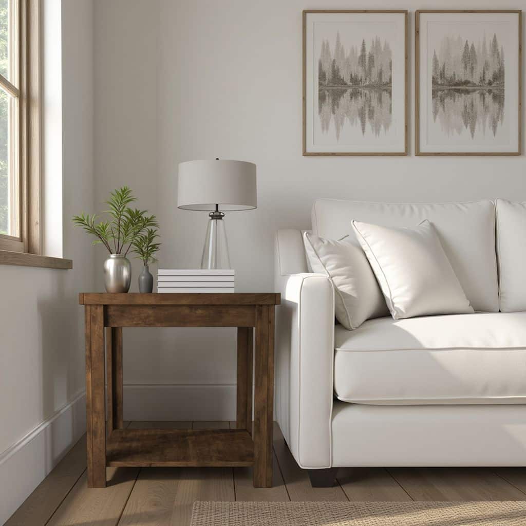 Bridgevine Home 24" Sausalito Side Table, No Assembly Required