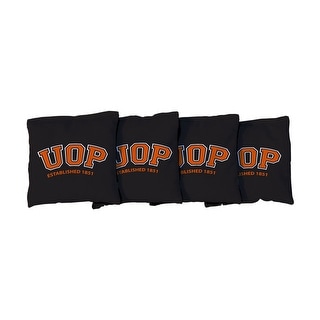 College Vault Pacific Tigers Black Cornhole Bags