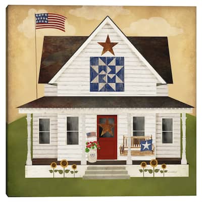 Americana House 1 by Beth Albert Canvas Art Print