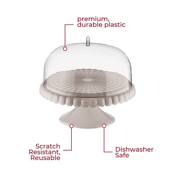 Guzzini Tiffany Cake Stand with Dome - Bed Bath & Beyond - 40841949