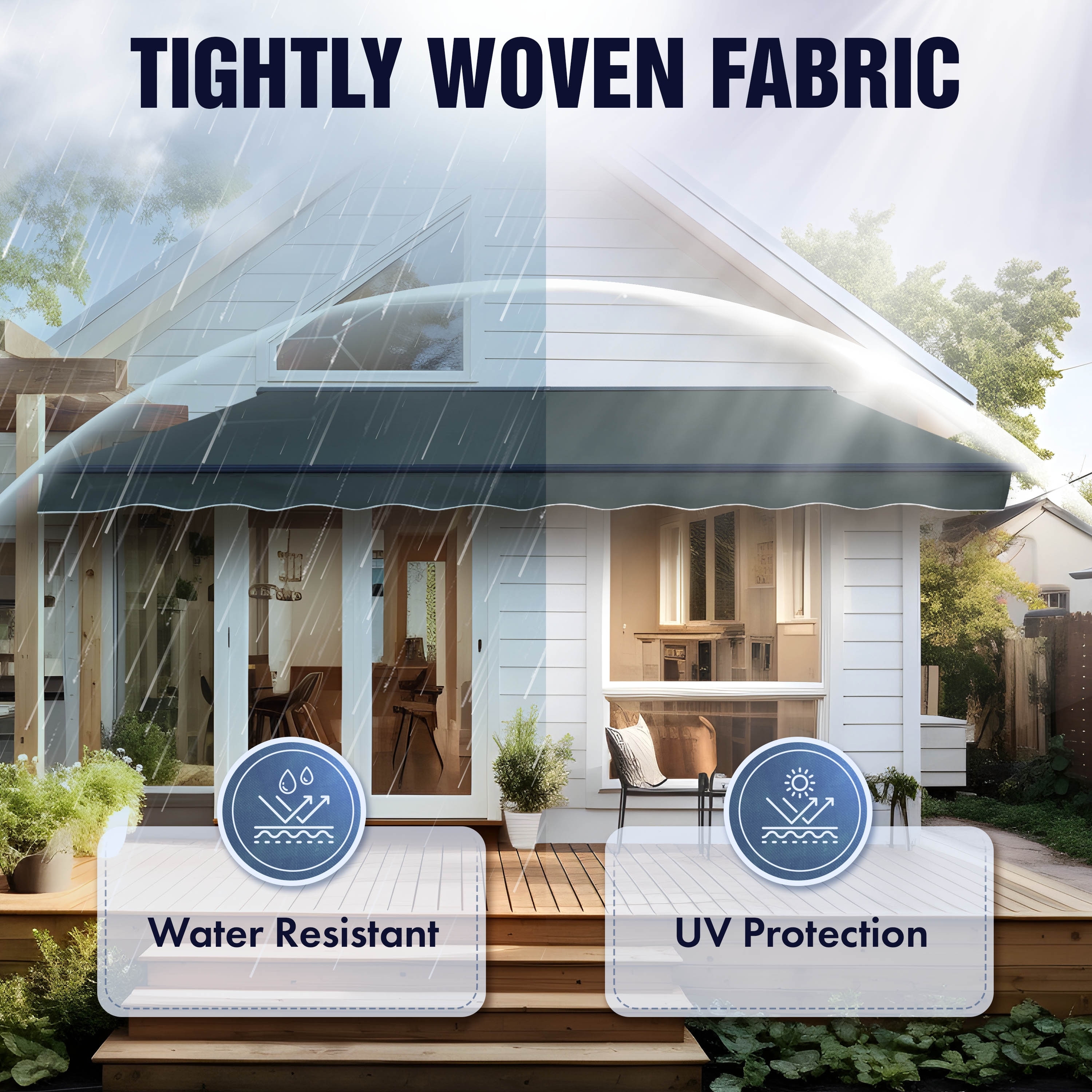 ALEKO Replacement Fabric for 6.5 x 5 ft Retractable Awning More Options
