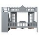 preview thumbnail 42 of 46, Full-Over-Full Bunk Bed with Changeable Table
