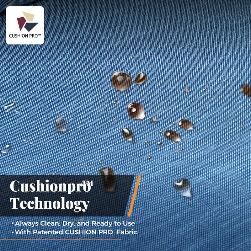 MAISON ARTS Patio Wicker Sofa Conversation Set with 50,000 BTU Fire Pit Table , Oversize Seat with 5.5'' Thick Padded Cushion