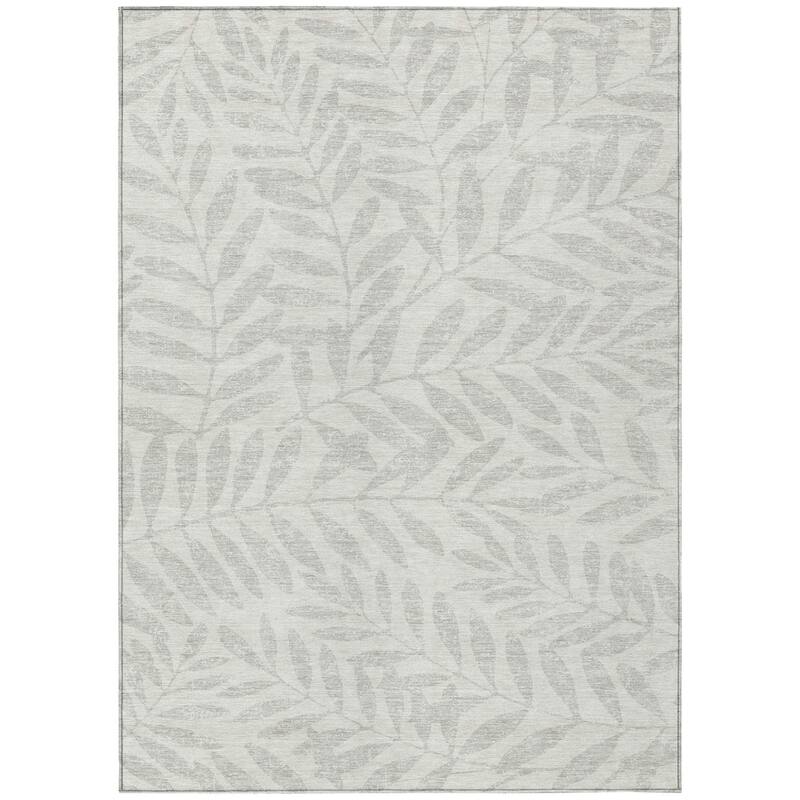 HomeRoots Floral Transitional Rectangle Outdoor Rug