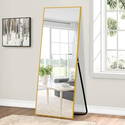 Framed Floor Mirror Standing Holder Full Length Mirrors