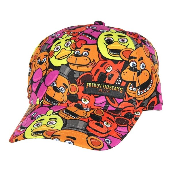 Five Nights at Freddy's Youth Freddy All-Over Print Snapback Hat - multi