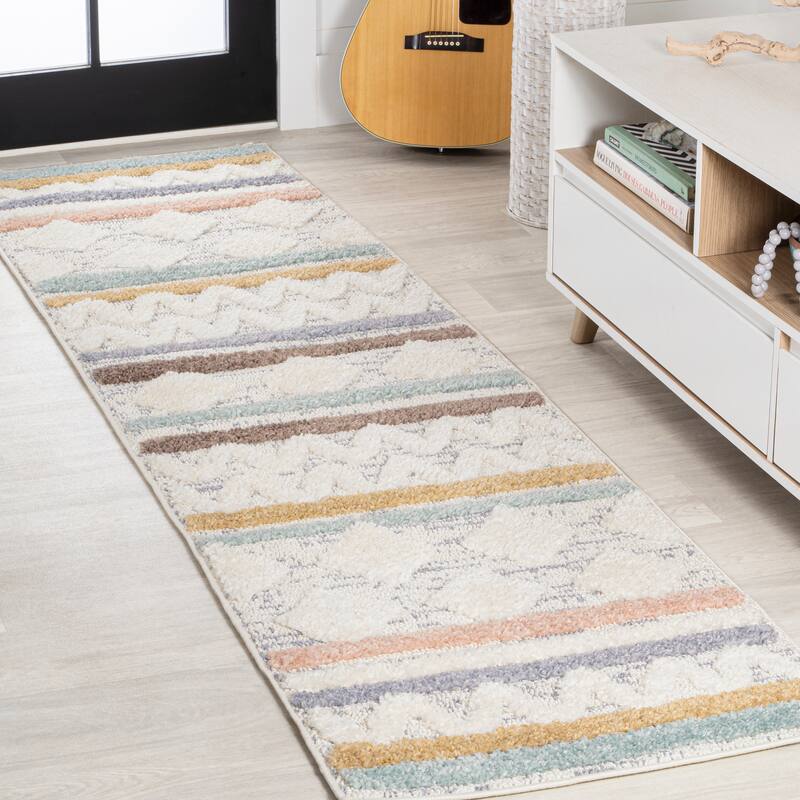 JONATHAN Y Aileen Beach Strie' Striped Area Rug