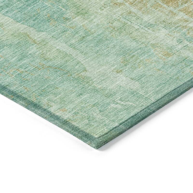 Machine Washable Indoor/ Outdoor Vintage Ombre Chantille Rug