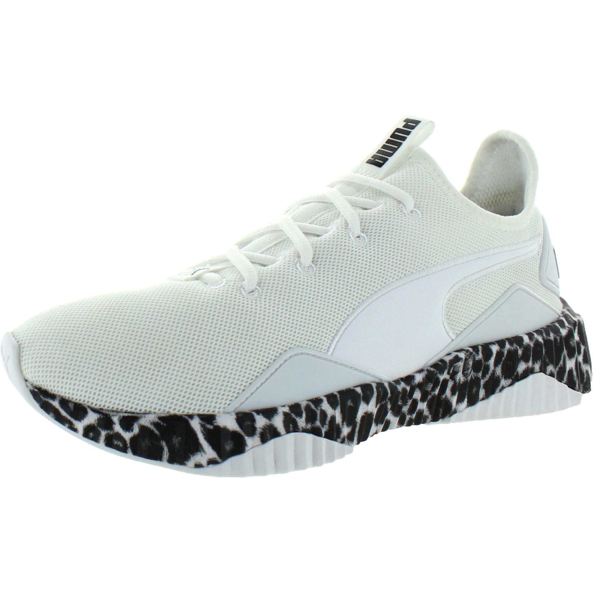 black and white leopard print slip on sneakers