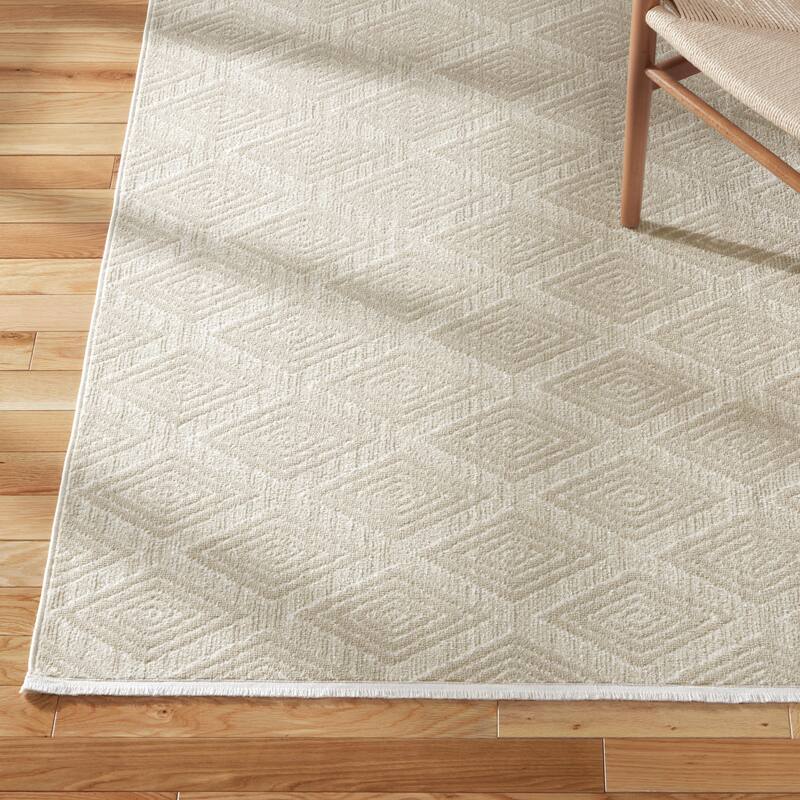 TOWN & COUNTRY EVERYDAY Rein Solid Diamond Everwash Washable Non-Slip Backing Area Rug