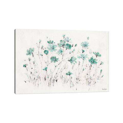 iCanvas "Wildflowers Turquoise I" by Lisa Audit Canvas Print