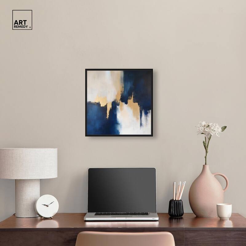 Indigo Aurelian Canvas by Art Remedy