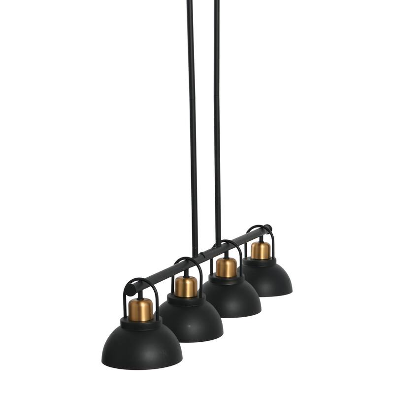 Robert Stevenson Lighting Walsh - Metal Linear Chandelier with Shades