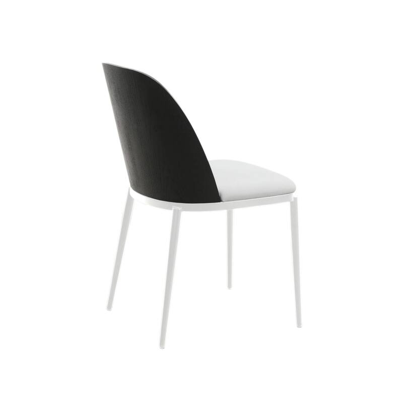 7-Piece Dining Set in White Steel Tule Collection by LeisureMod