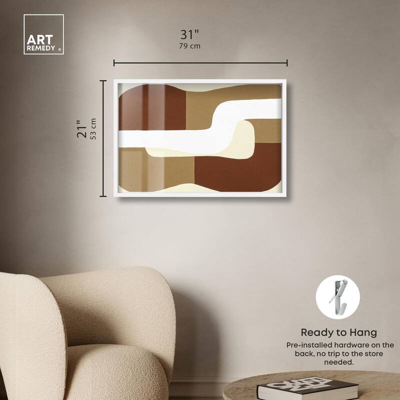 Minimal Wavy III Shadowbox by Art Remedy