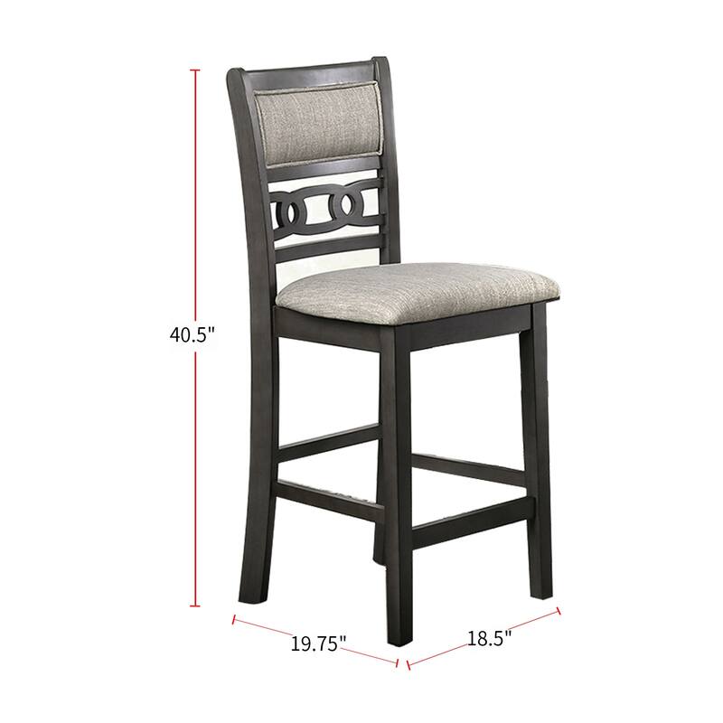 5 Piece Dining Set in Gray Finish