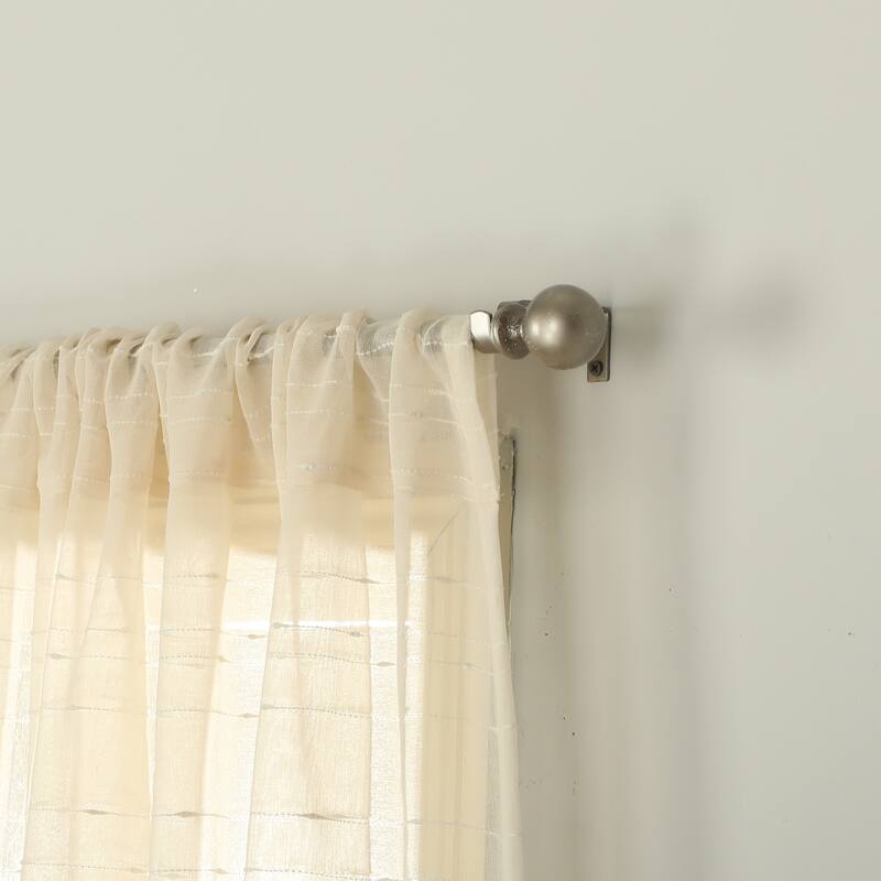 Nanshing Emma Semi-Sheer Rod Pocket Curtain Panel Pair - 50" x 84"