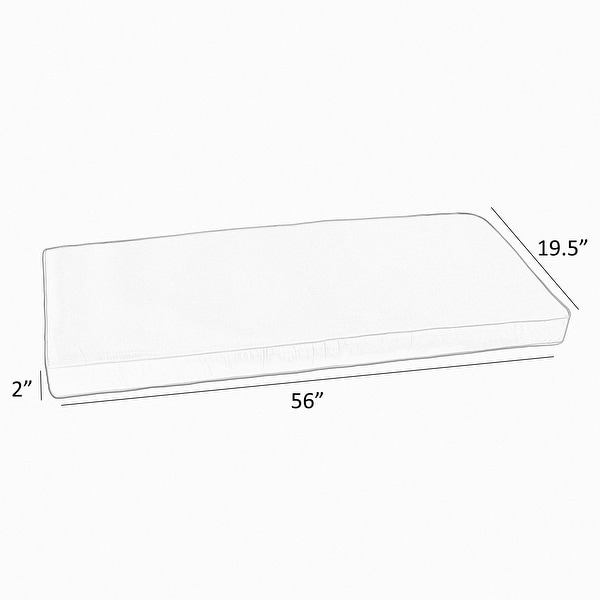 Coral bench cushion sales