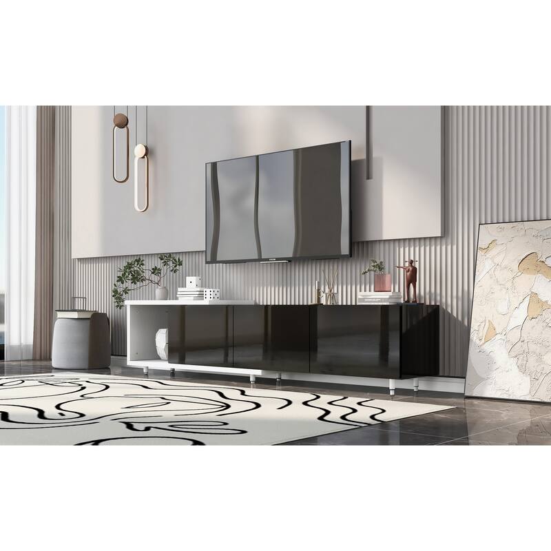 70.1''-100'' Modern Stylish Extendable TV Stand TV Cabinet for 80+inch TV