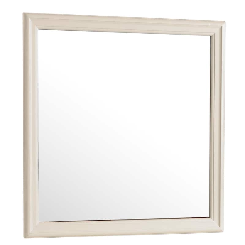GDF Studio - Louis Phillipe Traditional Particle Board Mirror with Low Distortion Glass