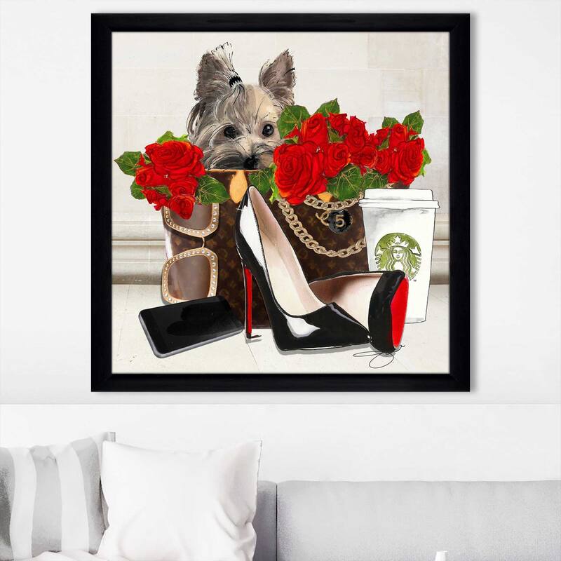 "Fashion Yorkie 2" by Jodi Print on Acrylic