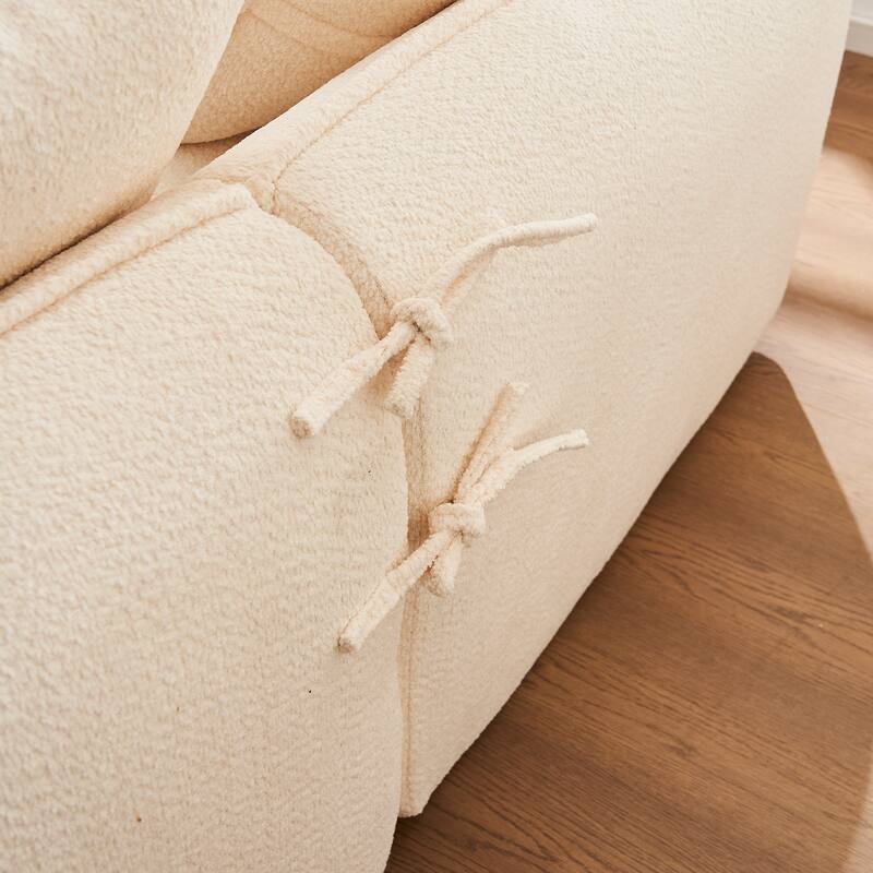 L-Shaped Modular Sofa with Deep Seats and Plush Pillows for Ultimate Comfort