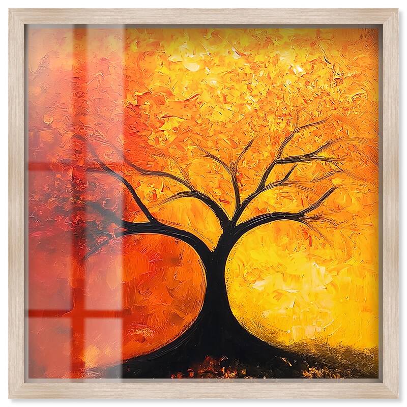 Tree of Opposites I Shadowbox by Art Remedy - Natural - 24" x 24"