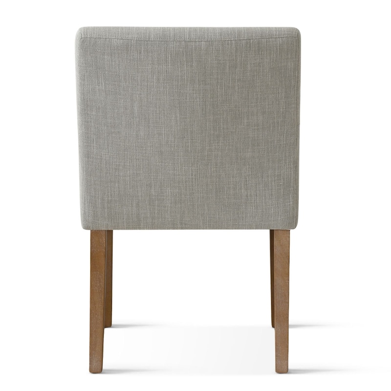 Linen Upholstered Armchair with Solid Wood Legs(Set of 4)