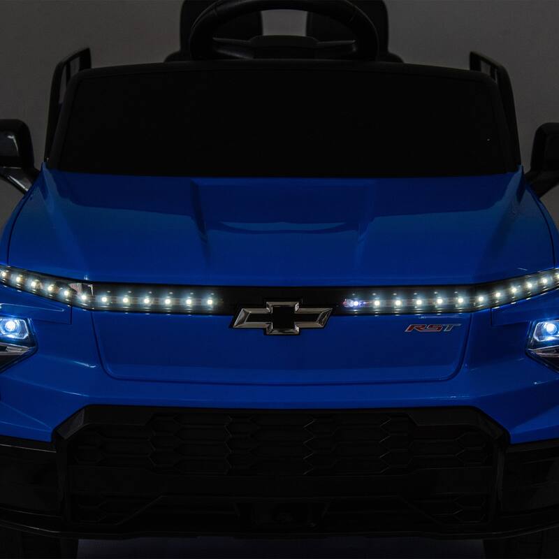 24V Licensed Chevrolet Silverado Kids Ride-On Car with Remote Control, Bluetooth, LED Lights, MP3 鈥?For Ages 2-5