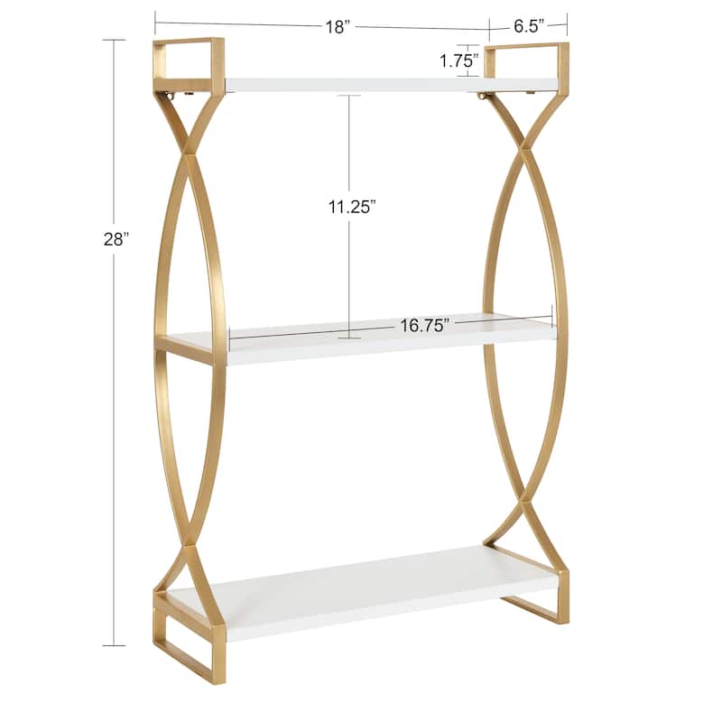 Kate and Laurel Arietta Tiered Shelf