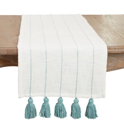 Tassel Fantasy Stripe Table Runner - 16"x72"