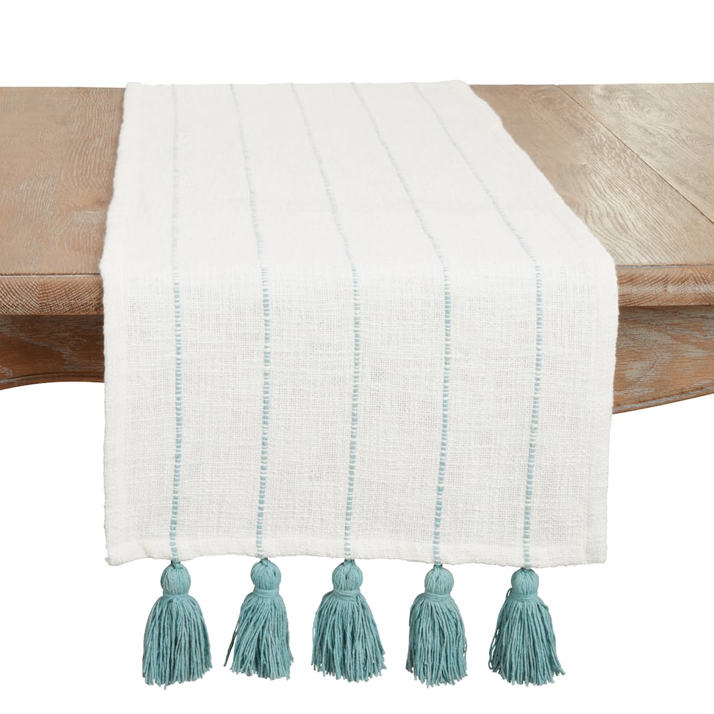 Tassel Fantasy Stripe Table Runner - 16"x72"