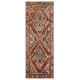 preview thumbnail 13 of 14, Porch & Den Steven Distressed Diamond Medallion Area Rug 2'7" x 7'2" Runner - Brick