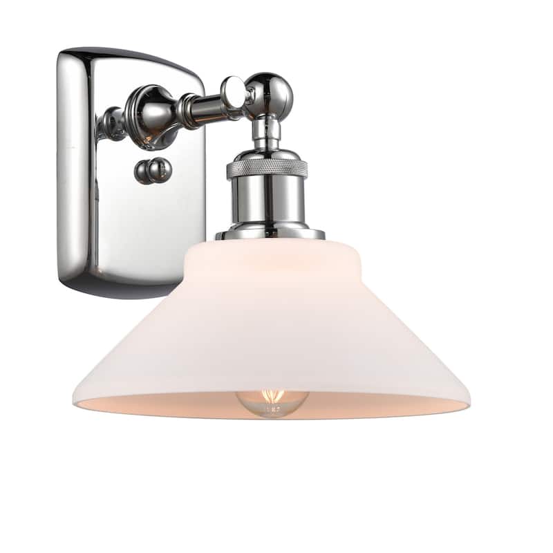 Innovations Lighting Orwell 10" Tall Bathroom Sconce - Polished Chrome / Matte White