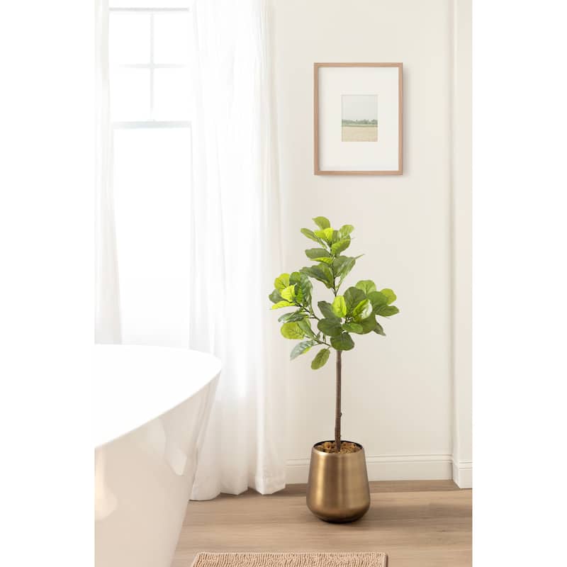 Kate and Laurel Portell Metal Planter