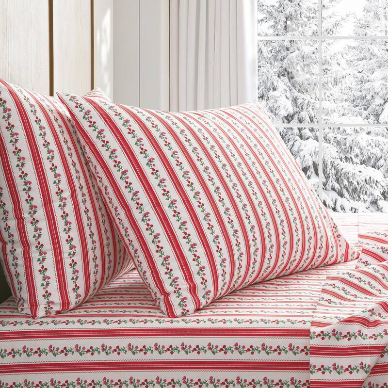 Martha Stewart Printed Cotton Percale Sheet Set