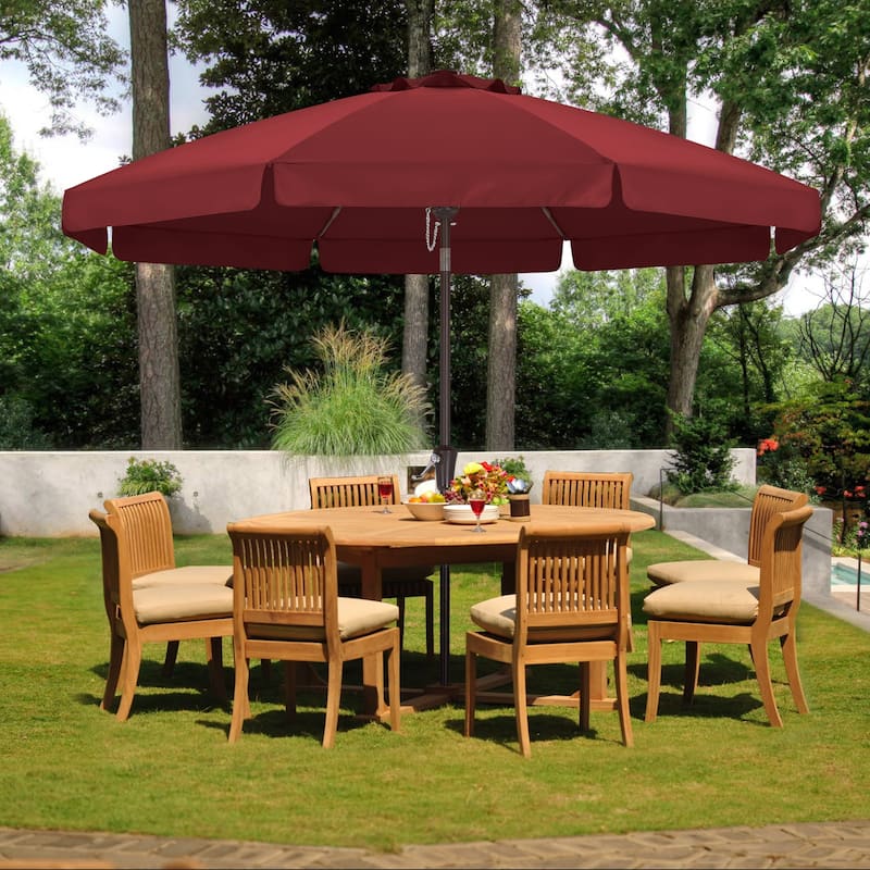 ABCCANOPY 10FT Outdoor Table Market Umbrella Tilt and Crank for Garden