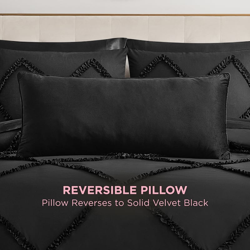 Juicy Couture Silver Rhinestone Pillow 16" x 36"
