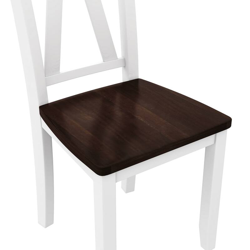 6-Piece Dining Table Set with Sturdy Rubberwood and Multifunctional Chairs and Bench for Family Meals