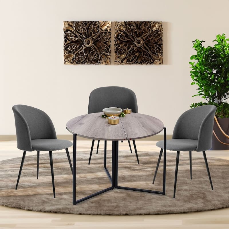 43" Foldable Multi-Use Round Table Natural