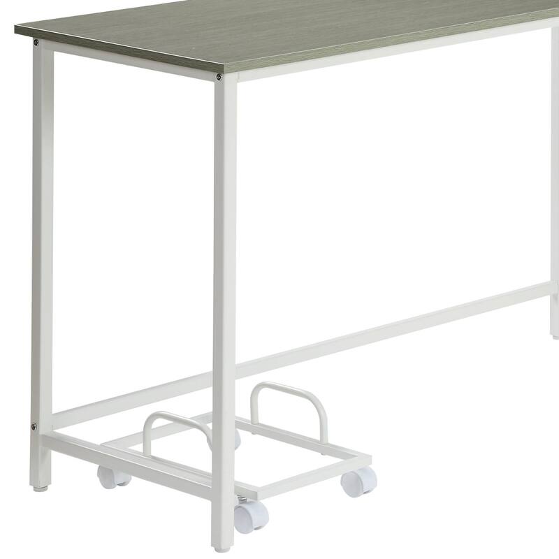 Bambina Gray & White Finish Computer Desk