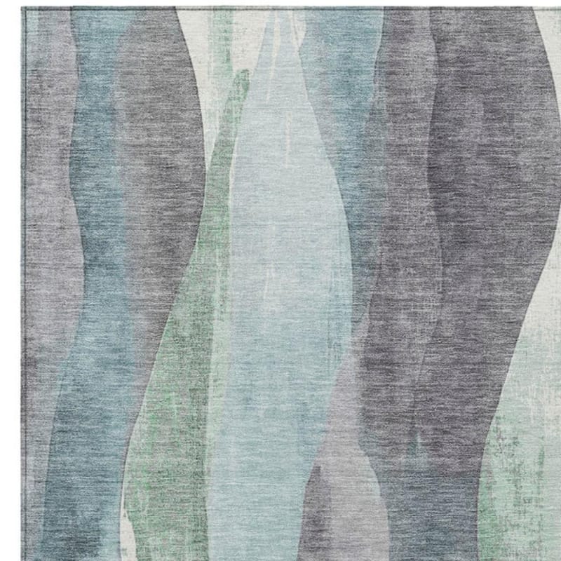 HomeRoots Abstract Transitional Rectangle Outdoor Rug
