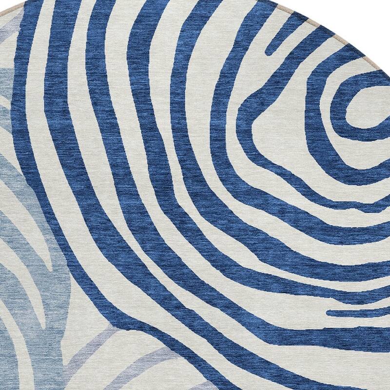 HomeRoots Abstract Transitional Rectangle Outdoor Rug