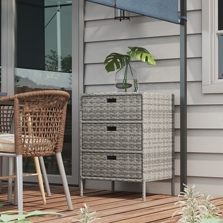 Outdoor wicker hotsell towel storage