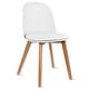 preview thumbnail 53 of 136, Modern Plastic and Wood Dining Chairs (Set of 2)