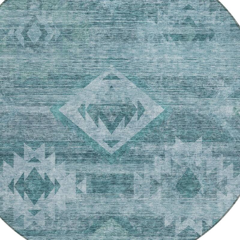 HomeRoots Southwestern Transitional Rectangle Outdoor Rug
